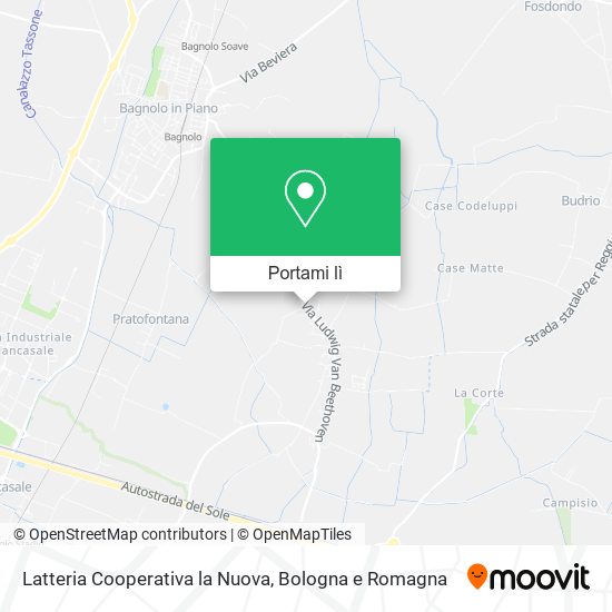 Mappa Latteria Cooperativa la Nuova