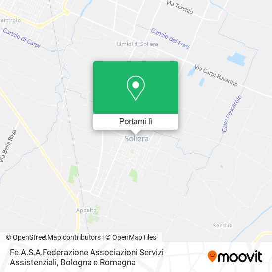 Mappa Fe.A.S.A.Federazione Associazioni Servizi Assistenziali