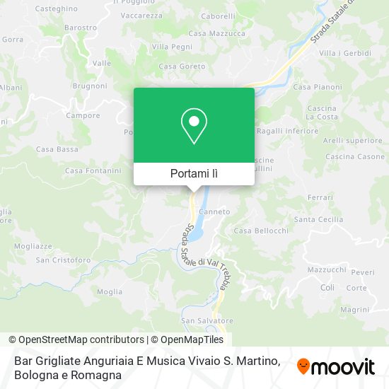 Mappa Bar Grigliate Anguriaia E Musica Vivaio S. Martino