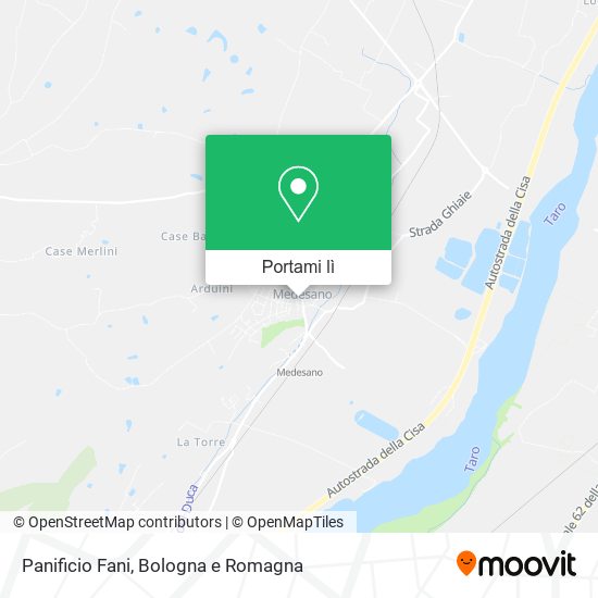 Mappa Panificio Fani