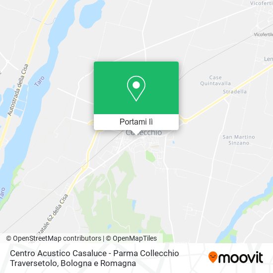 Mappa Centro Acustico Casaluce - Parma Collecchio Traversetolo