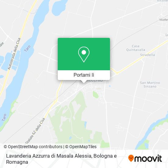 Mappa Lavanderia Azzurra di Masala Alessia
