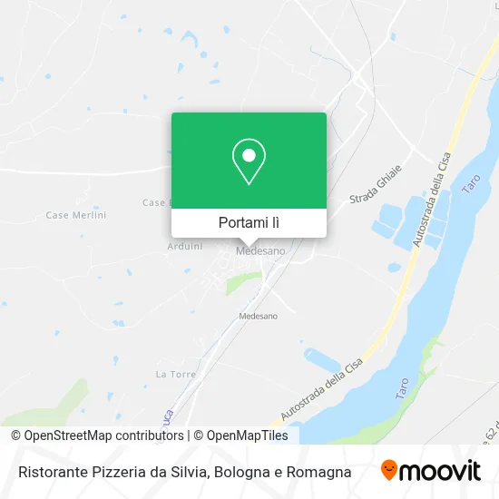Mappa Ristorante Pizzeria da Silvia