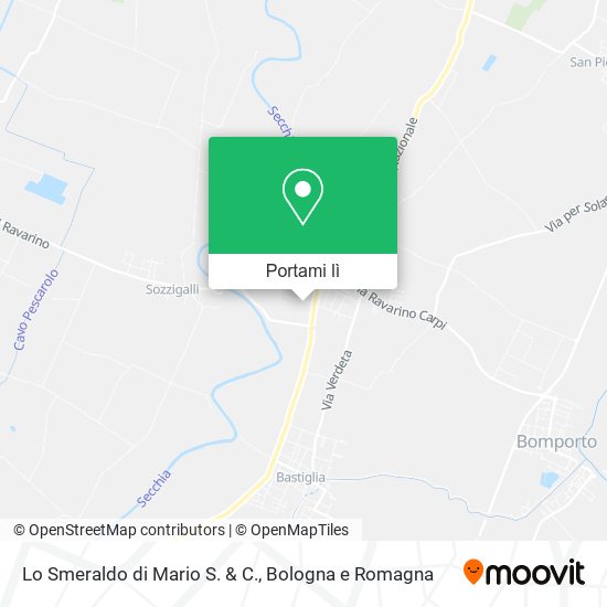 Mappa Lo Smeraldo di Mario S. & C.