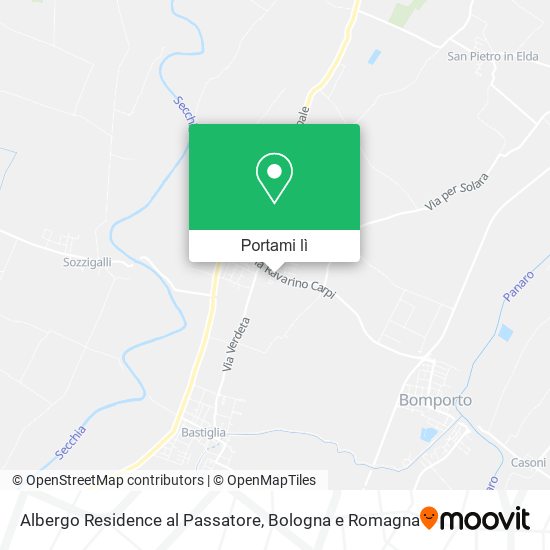 Mappa Albergo Residence al Passatore
