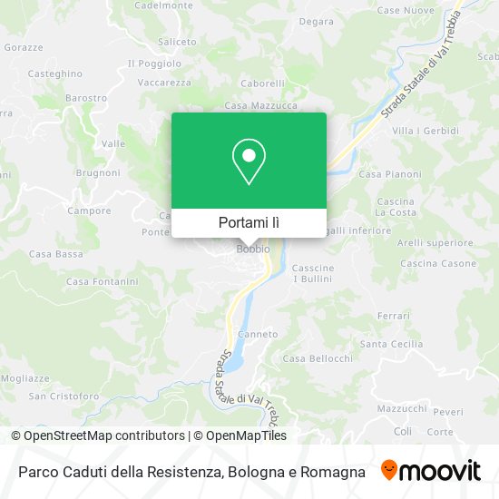 Mappa Parco Caduti della Resistenza