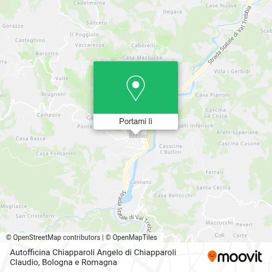 Mappa Autofficina Chiapparoli Angelo di Chiapparoli Claudio
