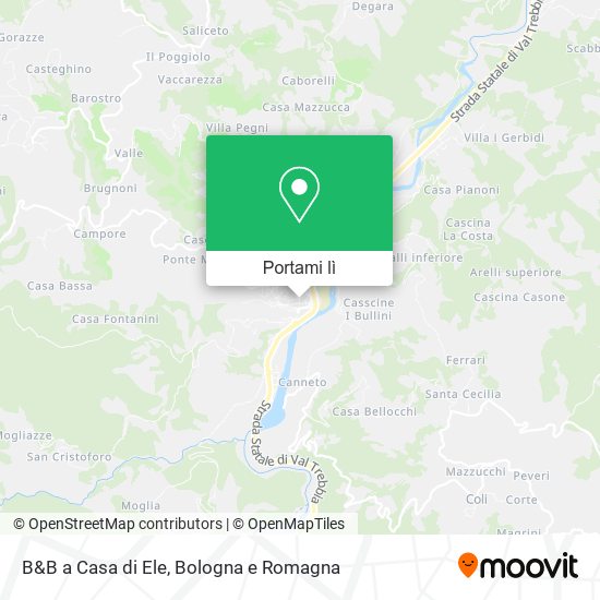 Mappa B&B a Casa di Ele
