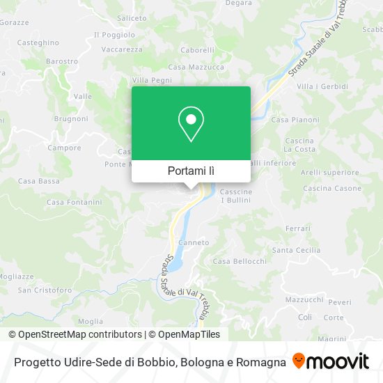 Mappa Progetto Udire-Sede di Bobbio