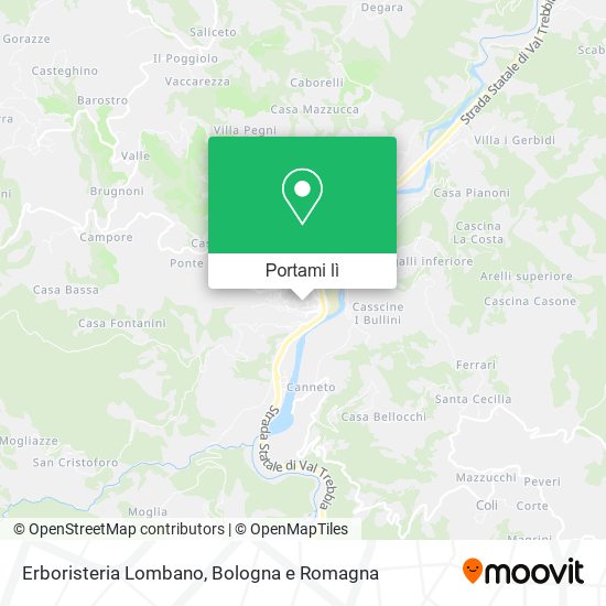 Mappa Erboristeria Lombano