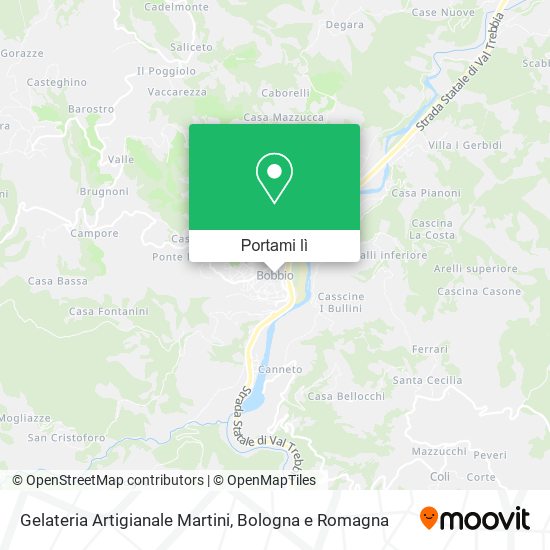 Mappa Gelateria Artigianale Martini