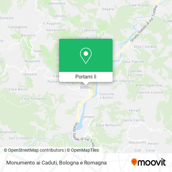 Mappa Monumento ai Caduti