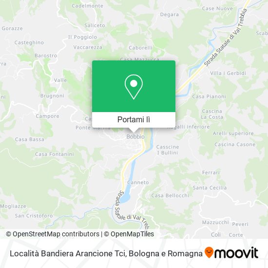 Mappa Località Bandiera Arancione Tci
