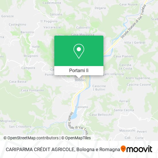 Mappa CARIPARMA CRÉDIT AGRICOLE