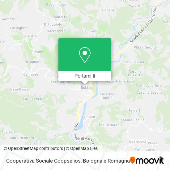 Mappa Cooperativa Sociale Coopselios