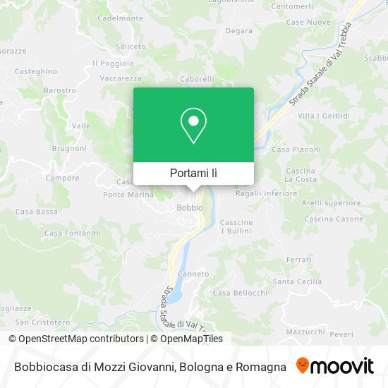 Mappa Bobbiocasa di Mozzi Giovanni