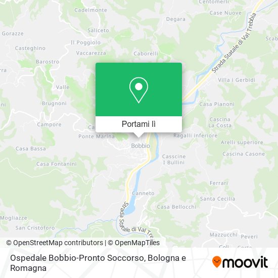 Mappa Ospedale Bobbio-Pronto Soccorso