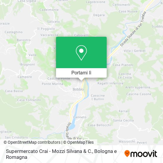 Mappa Supermercato Crai - Mozzi Silvana & C.