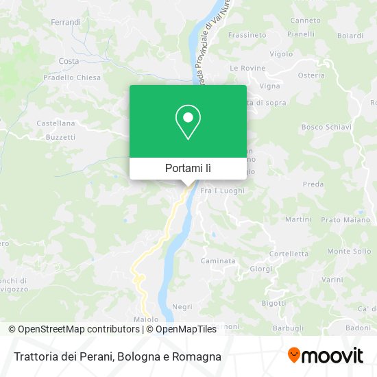 Mappa Trattoria dei Perani