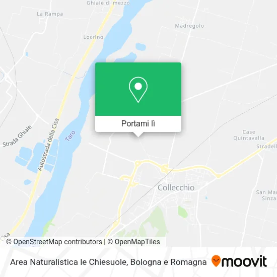 Mappa Area Naturalistica le Chiesuole