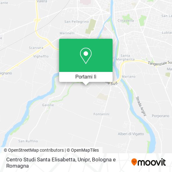 Mappa Centro Studi Santa Elisabetta, Unipr
