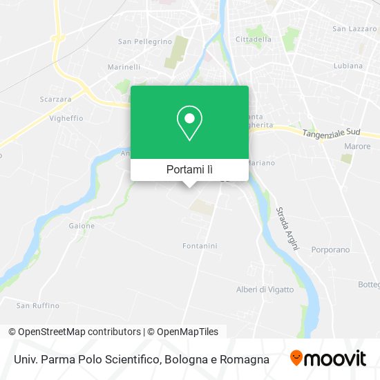 Mappa Univ. Parma Polo Scientifico
