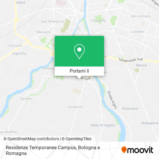 Mappa Residenze Temporanee Campus