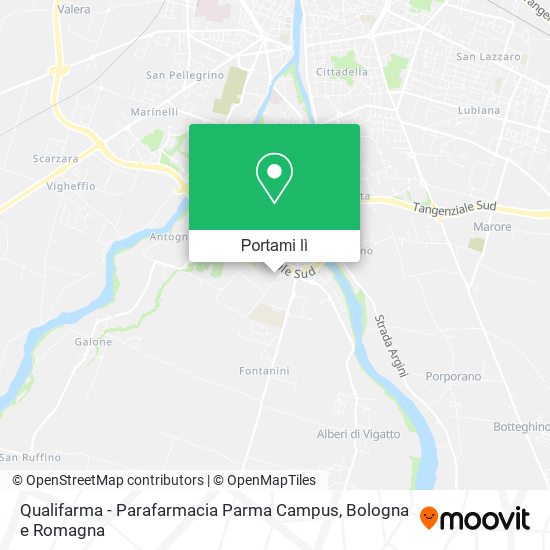 Mappa Qualifarma - Parafarmacia Parma Campus