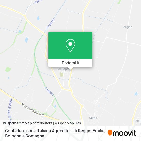 Mappa Confederazione Italiana Agricoltori di Reggio Emilia