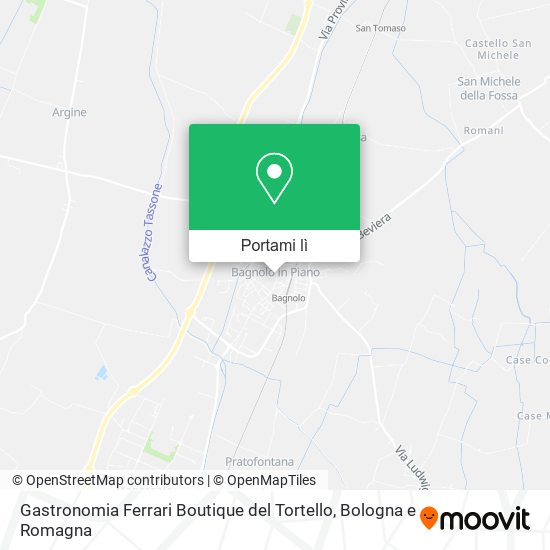 Mappa Gastronomia Ferrari Boutique del Tortello
