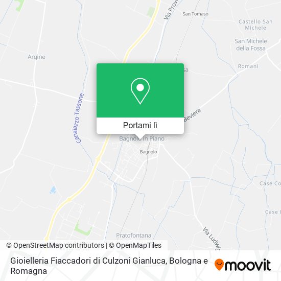 Mappa Gioielleria Fiaccadori di Culzoni Gianluca