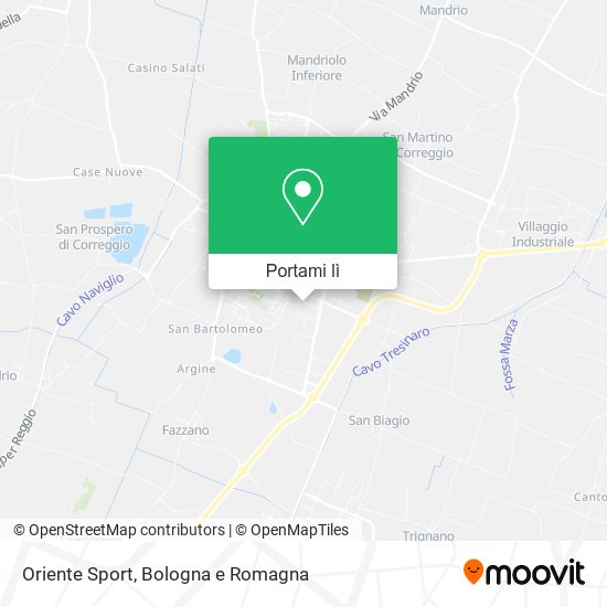 Mappa Oriente Sport