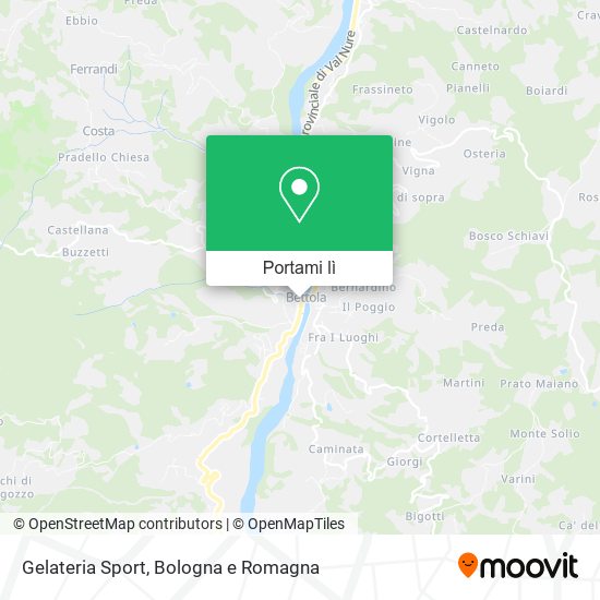 Mappa Gelateria Sport