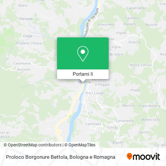 Mappa Proloco Borgonure Bettola