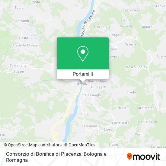 Mappa Consorzio di Bonifica di Piacenza