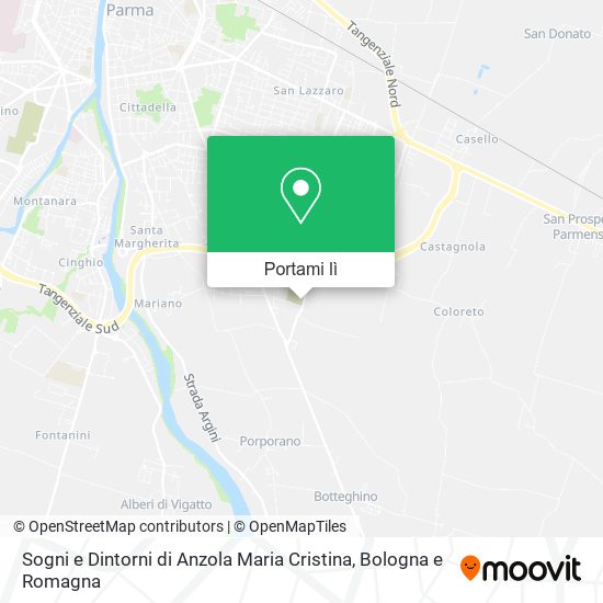 Mappa Sogni e Dintorni di Anzola Maria Cristina