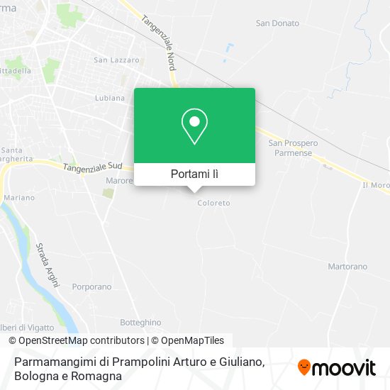 Mappa Parmamangimi di Prampolini Arturo e Giuliano