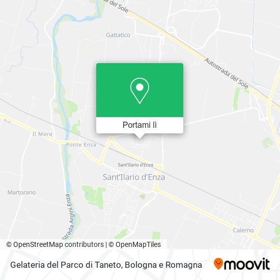 Mappa Gelateria del Parco di Taneto