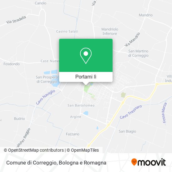 Mappa Comune di Correggio