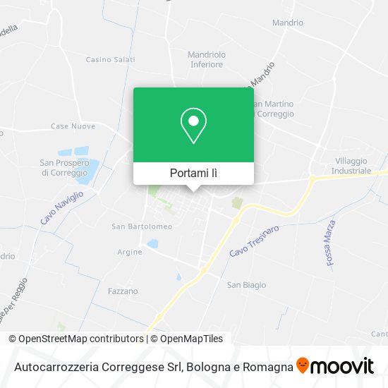 Mappa Autocarrozzeria Correggese Srl