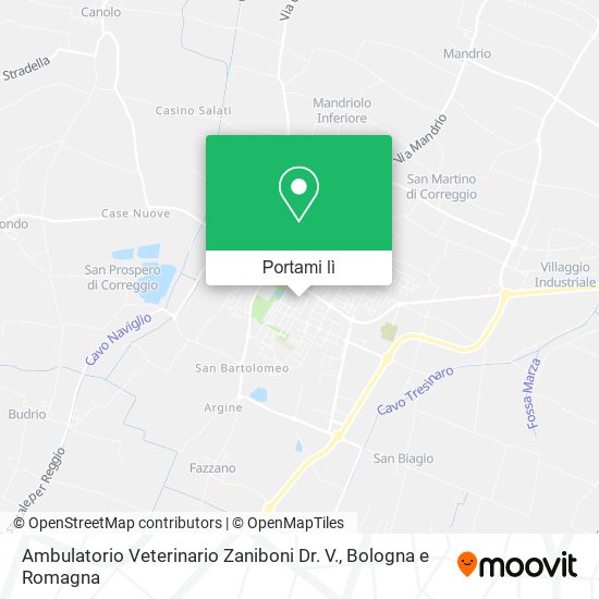 Mappa Ambulatorio Veterinario Zaniboni Dr. V.