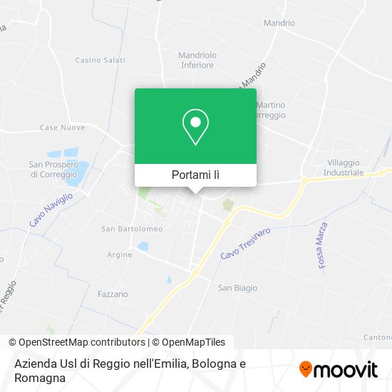 Mappa Azienda Usl di Reggio nell'Emilia