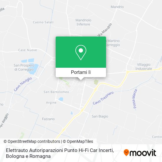 Mappa Elettrauto Autoriparazioni Punto Hi-Fi Car Incerti