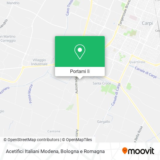 Mappa Acetifici Italiani Modena