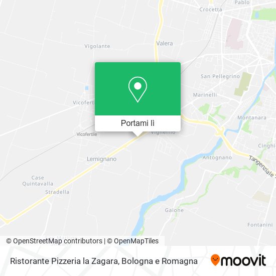 Mappa Ristorante Pizzeria la Zagara
