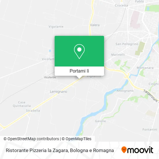 Mappa Ristorante Pizzeria la Zagara