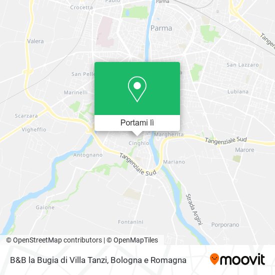 Mappa B&B la Bugia di Villa Tanzi