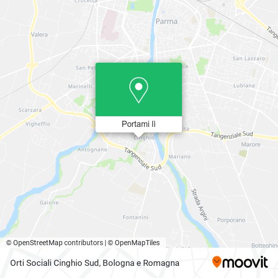 Mappa Orti Sociali Cinghio Sud