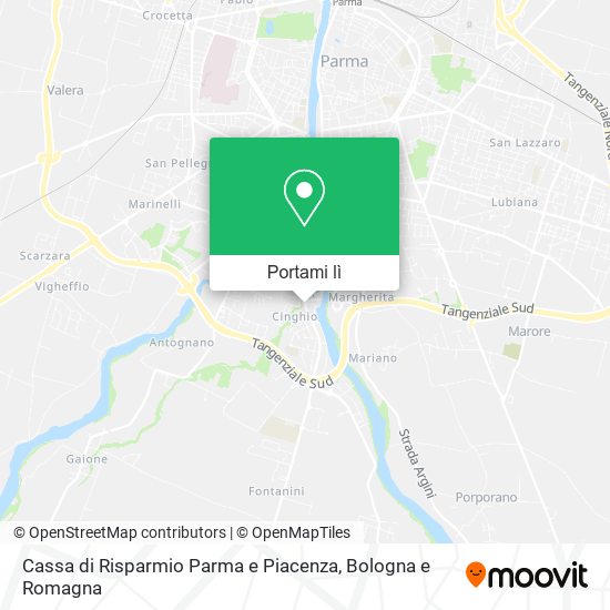 Mappa Cassa di Risparmio Parma e Piacenza