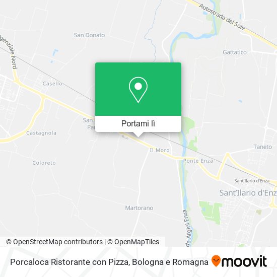 Mappa Porcaloca Ristorante con Pizza